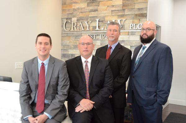 Attorneys Ryan D. Gerling, Mitchell L. Taylor, James W. Miller and Joshua P. Schier