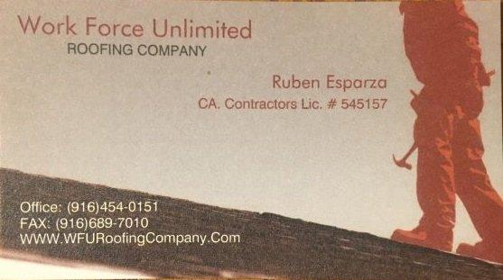 Work Force Unlimited Roofing Company