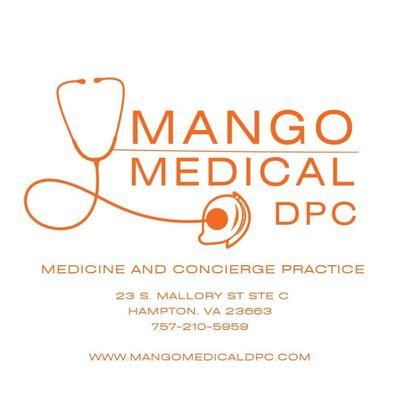 Mango Medical DPC logo and address