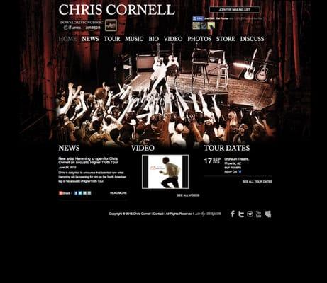 A beautiful launch for Chris Cornell