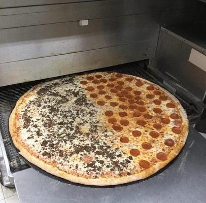 Order our ORIGINAL, legendary, biggest pizza in Maryland! Our 34" KING KONG PIZZA!