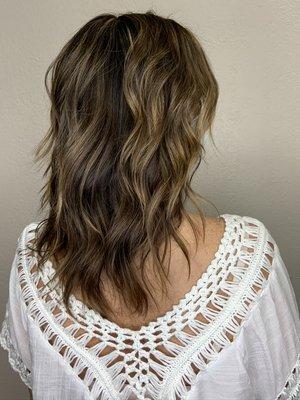 Dark color with highlights