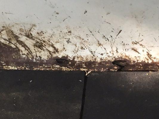 Rust damage - could cause injury!