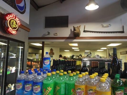 The deli counter where food is served