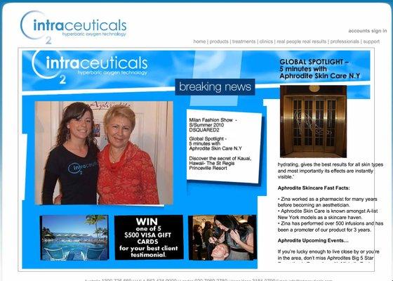 Our head esthetician featured on the Intraceuticals website