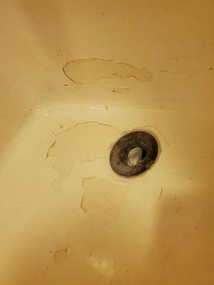 Bathroom not properly cleaned when they leave used bath soap in drain