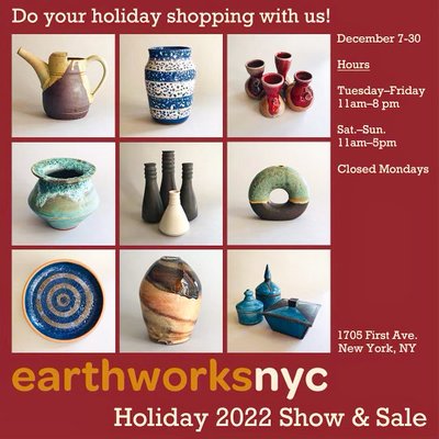 Beautiful handmade pottery makes great gifts!