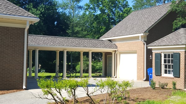 Custom Garage and walkway