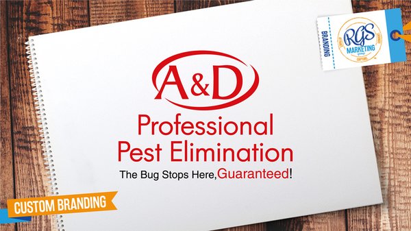 A&D Professional Pest Elimination - Custom Logo Design by RGS Marketing Group™