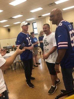 Retired Buffalo Bills player Darryl Talley stopped by the United Way Day of Caring!