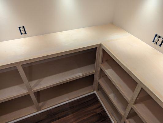 Custom built-in shelving