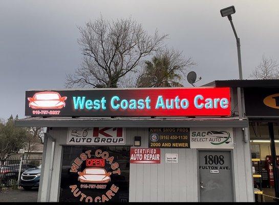 Installing an LED display for a mechanic shop in fulton ave sacramento