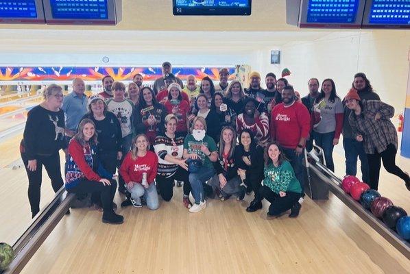 Knights of Columbus Bowling holiday party!! So much fun!