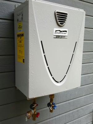 Never run out of hot water with a technology / American hot water heater