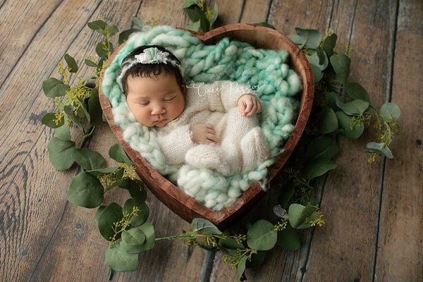 Newborn heart pose.