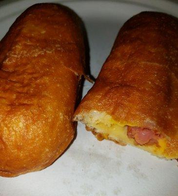 Fried Sausage Rolls with cheese