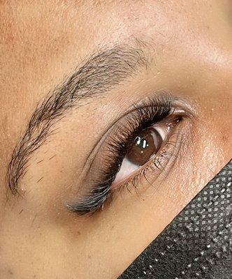 Wispy eyeliner soft mega volume lashes extensions with our esti Jake with $20 OFF ends 7/30/23. TN Esthetics