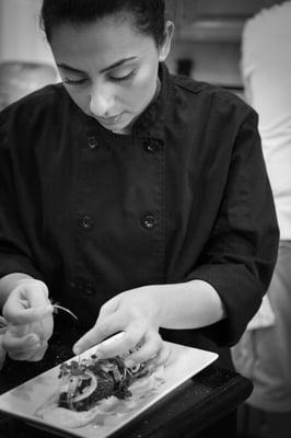 Plating Beet Salad