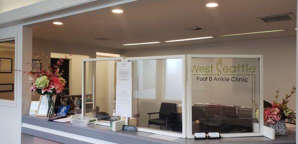 Safety glass has been installed at our check-in desk.