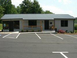 Our office parking lot connects to the Morganton Post Office parking lot