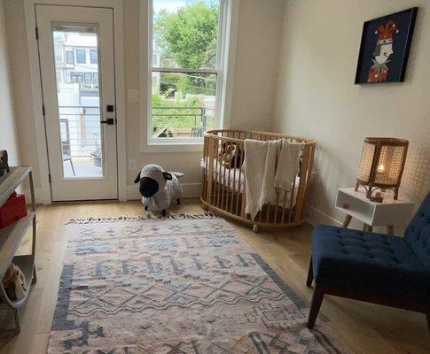 staging a baby room is one of my favorite!