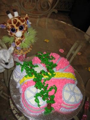 Jungle Fever Themed Baby Shower Cake