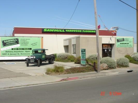 Our Showroom and warehouse, looking west from the freeway.