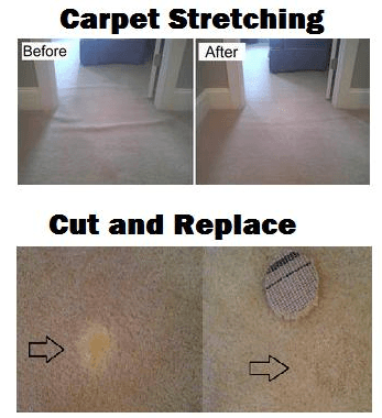 We offer Carpet Stretching & Repairs