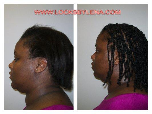 before & after  of  loc extensions