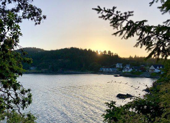 View off the back deck at odd Fellows Hall