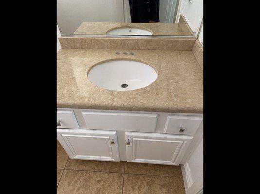 Bathroom with Oval Sink