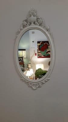 Beautiful white mirror!