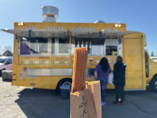 Delicious churro at La Churroteka on February 24, 2024.