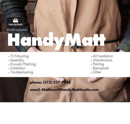 Handyman Services, serving your handyman needs in Northwest Austin, Lakeway, Westlake and surrounding areas!