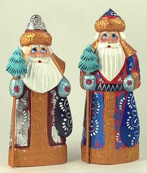 Russian Grand Father Frost, each a unique hand made art piece