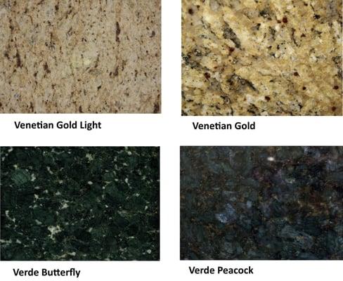 Granite Sample Colors