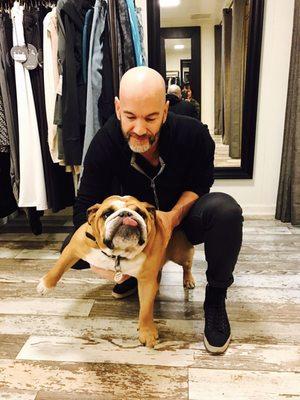 Greg & his signature dog!!!!