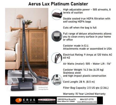 aerus electrolux vacuums