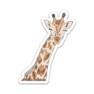 Charitable Giraffe Sticker