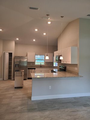 Custom designed kitchen.