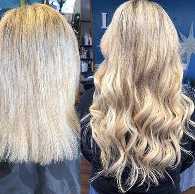 Fusion hair extensions