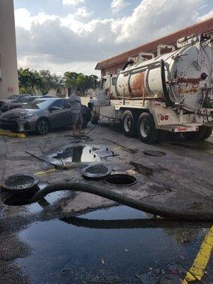 Grease trap cleaning