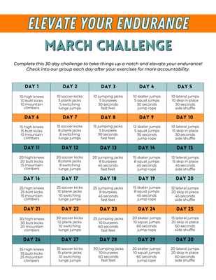 Visit the Monthly Tools Tab for Fitness challenges, workbooks and more.