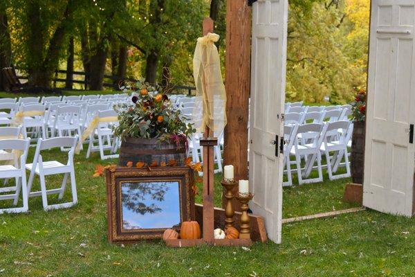 entrance doors to the ceremony site