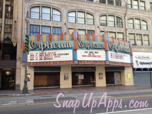 Orpheum Theatre Downtown Los Angeles, CA