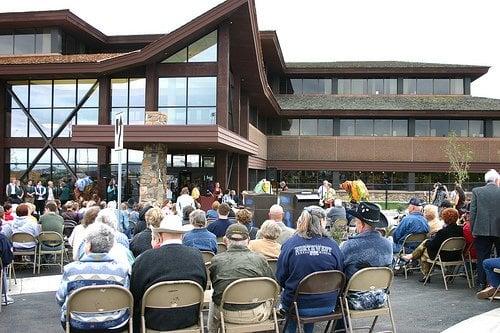 The grand opening of the new Park County Library in Cody.