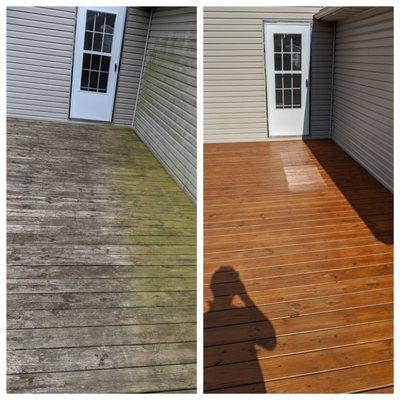 Make you deck look brand new again with CV Paint & Stain.