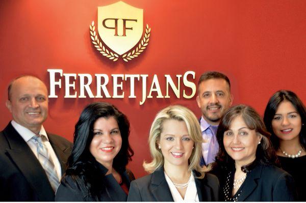 Our Team at Ferretjans Law Ofice. Nuestro Equipo del Bufete Ferretjans.