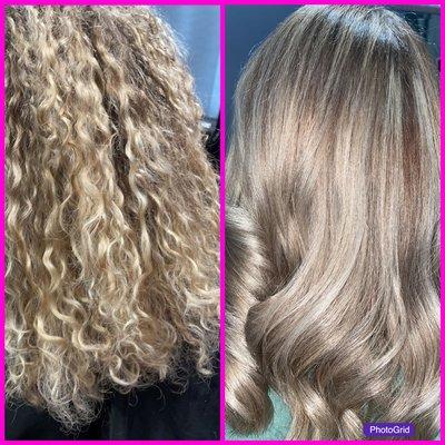 Curly or straight! I welcome all textures..I absolutely love this masterpiece that I created.