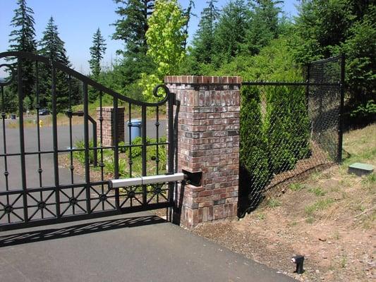 Brick Gate pillar